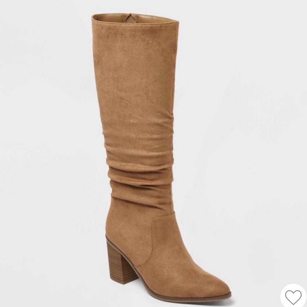 Target Junie Women's Tan Heeled Boots Memory foam Universal Thread